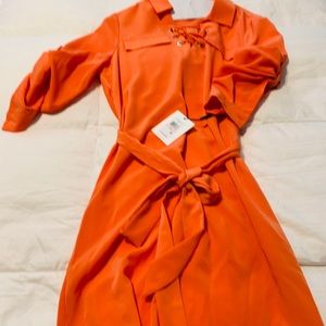 Calvin Klein button up sleeve mini dress